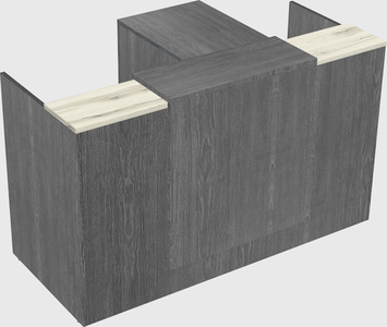 L-shaped modular reception