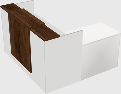 L-shaped modular reception
