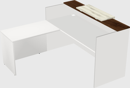L-shaped modular reception