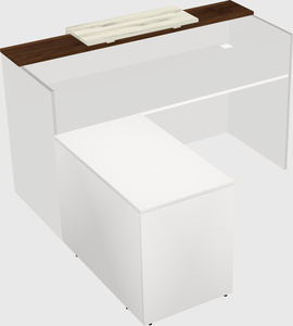 L-shaped modular reception