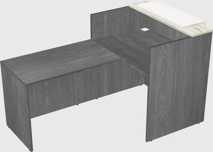 L-shaped modular reception
