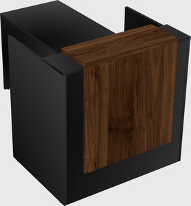 L-shaped modular reception