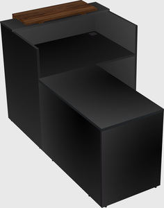 L-shaped modular reception