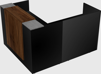 L-shaped modular reception