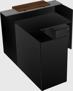 L-shaped modular reception