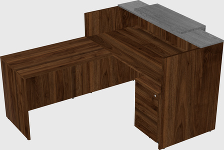 L-shaped modular reception