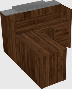 L-shaped modular reception