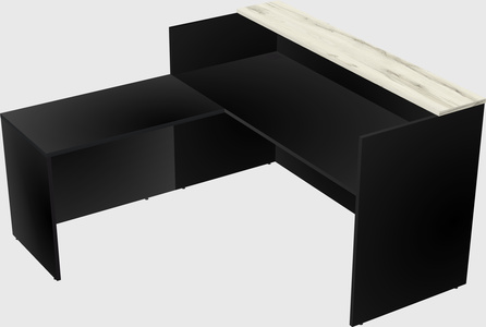 L-shaped modular reception