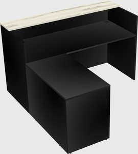 L-shaped modular reception
