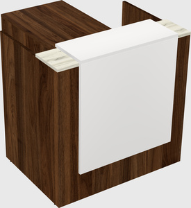 L-shaped modular reception