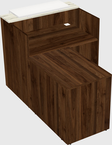 L-shaped modular reception
