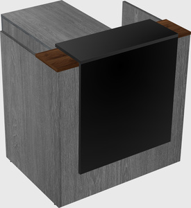L-shaped modular reception