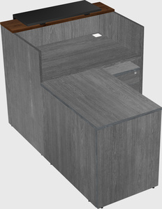L-shaped modular reception