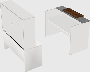 Modular reception desk