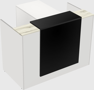 L-shaped modular reception