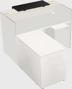 L-shaped modular reception