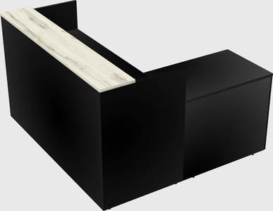 L-shaped modular reception