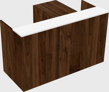 L-shaped modular reception