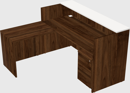 L-shaped modular reception