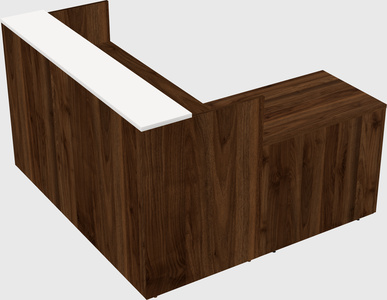 L-shaped modular reception