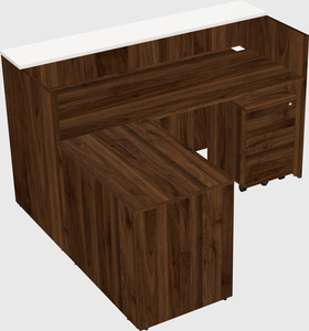 L-shaped modular reception