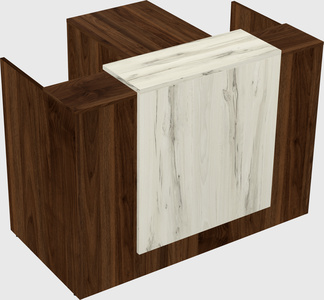 L-shaped modular reception