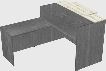 L-shaped modular reception