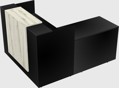 L-shaped modular reception