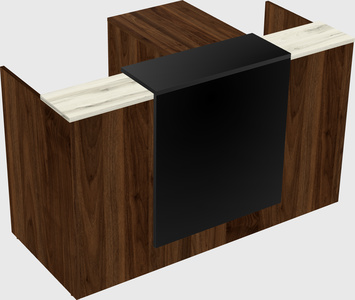 L-shaped modular reception