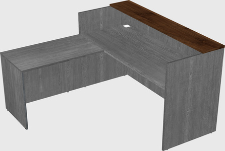 L-shaped modular reception
