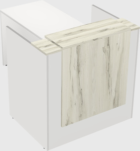 L-shaped modular reception