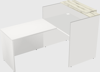 L-shaped modular reception