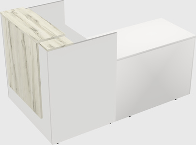 L-shaped modular reception