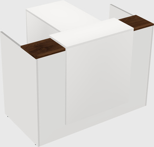 L-shaped modular reception
