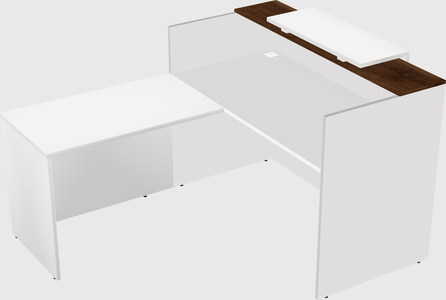L-shaped modular reception