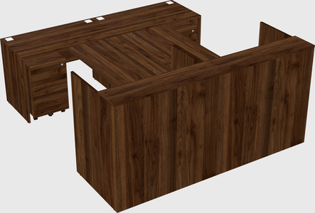 Shared u-shaped reception desks