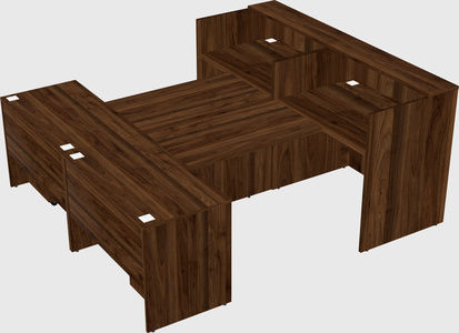 Shared u-shaped reception desks