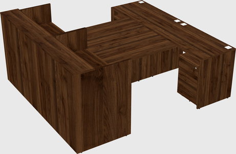 Shared u-shaped reception desks