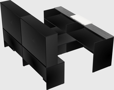 Shared u-shaped reception desks