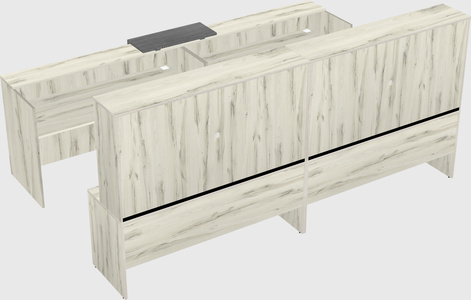 Shared u-shaped reception desks