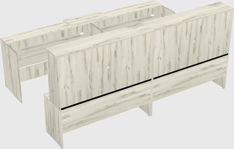 Shared u-shaped reception desks