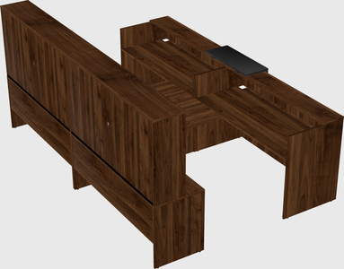 Shared u-shaped reception desks