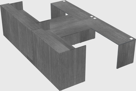 Shared u-shaped reception desks