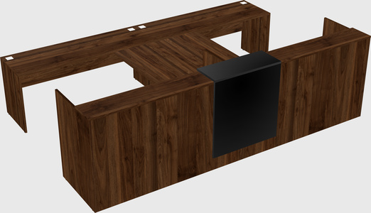 Shared u-shaped reception desks