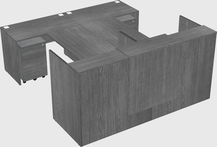 Shared u-shaped reception desks