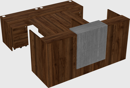 Shared u-shaped reception desks
