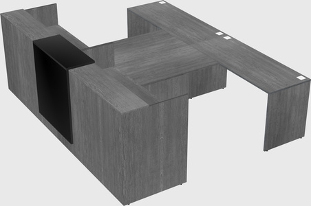 Shared u-shaped reception desks