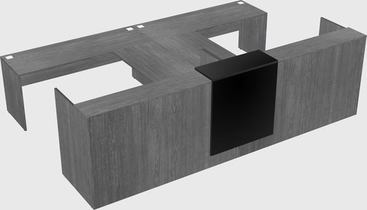 Shared u-shaped reception desks