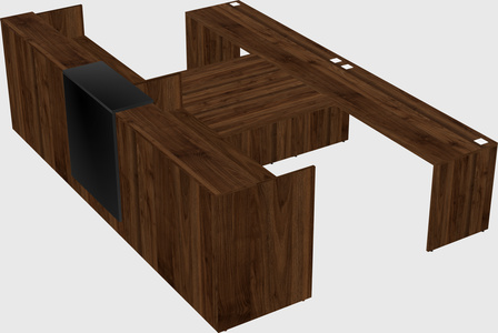 Shared u-shaped reception desks