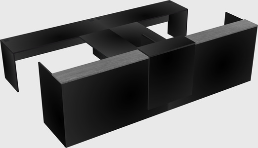 Shared u-shaped reception desks